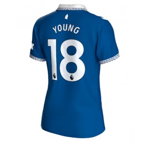 Everton Ashley Young #18 Domaci Dres za Ženska 2023-24 Kratak Rukavima